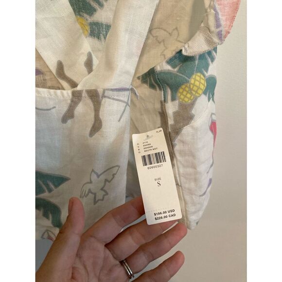 ‎La Coquille Top in Palm Trees print - Picture 3 of 4